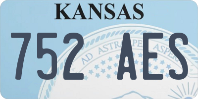 KS license plate 752AES