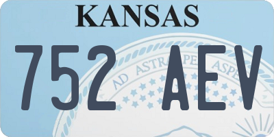 KS license plate 752AEV