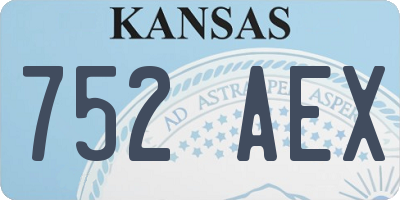 KS license plate 752AEX