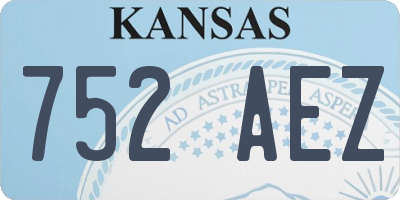 KS license plate 752AEZ