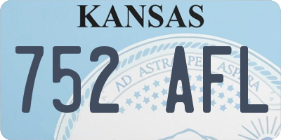 KS license plate 752AFL
