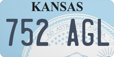 KS license plate 752AGL
