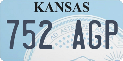 KS license plate 752AGP