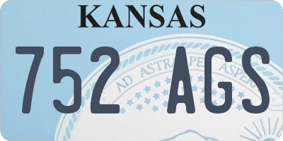 KS license plate 752AGS