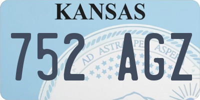 KS license plate 752AGZ
