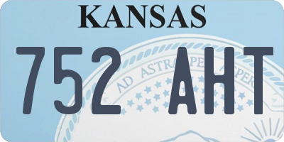 KS license plate 752AHT