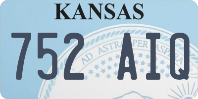 KS license plate 752AIQ