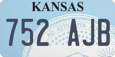 KS license plate 752AJB