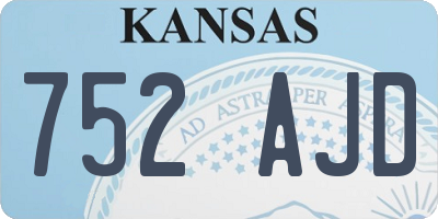 KS license plate 752AJD