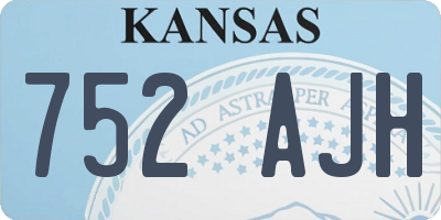 KS license plate 752AJH