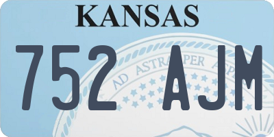 KS license plate 752AJM