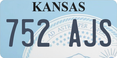 KS license plate 752AJS
