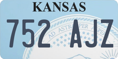KS license plate 752AJZ