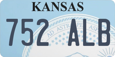 KS license plate 752ALB