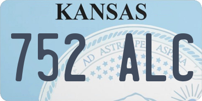 KS license plate 752ALC