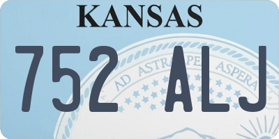 KS license plate 752ALJ
