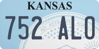 KS license plate 752ALO