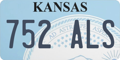 KS license plate 752ALS