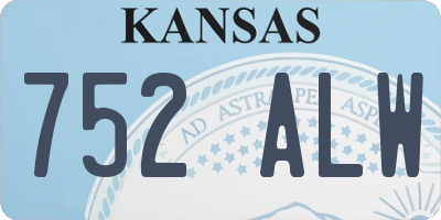 KS license plate 752ALW
