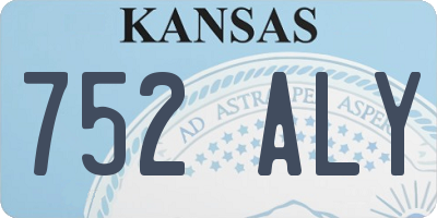 KS license plate 752ALY