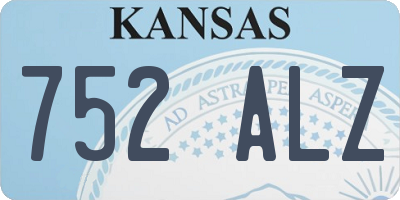 KS license plate 752ALZ