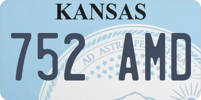 KS license plate 752AMD