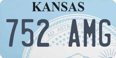KS license plate 752AMG
