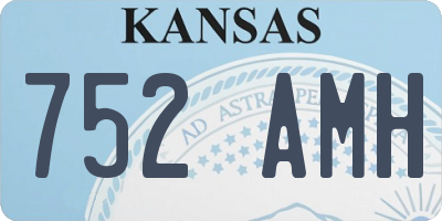 KS license plate 752AMH