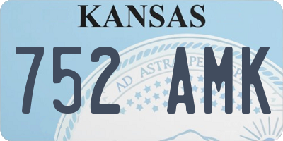 KS license plate 752AMK
