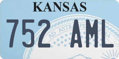 KS license plate 752AML