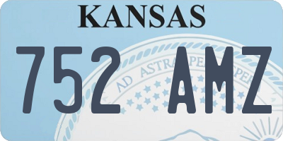 KS license plate 752AMZ