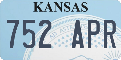 KS license plate 752APR