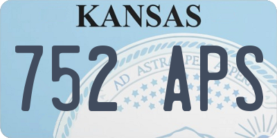 KS license plate 752APS