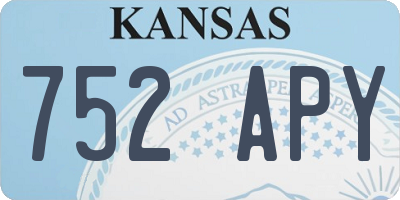 KS license plate 752APY