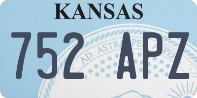 KS license plate 752APZ