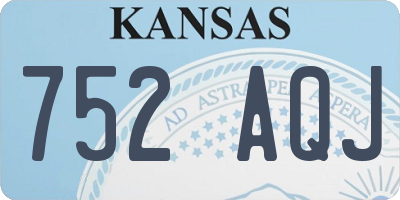 KS license plate 752AQJ