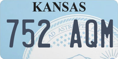 KS license plate 752AQM