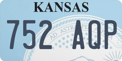 KS license plate 752AQP