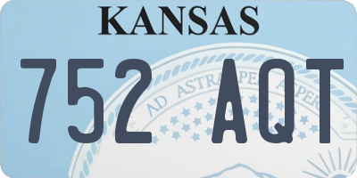 KS license plate 752AQT