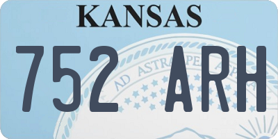 KS license plate 752ARH