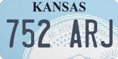 KS license plate 752ARJ