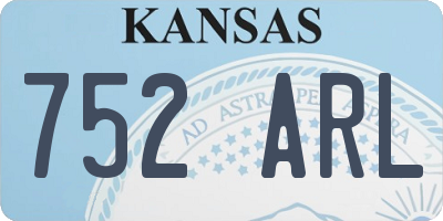 KS license plate 752ARL