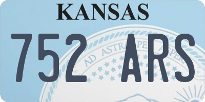 KS license plate 752ARS