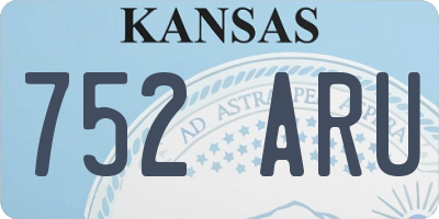 KS license plate 752ARU