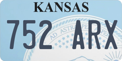 KS license plate 752ARX