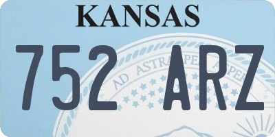 KS license plate 752ARZ