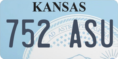KS license plate 752ASU