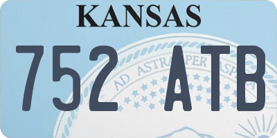 KS license plate 752ATB