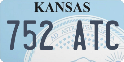 KS license plate 752ATC