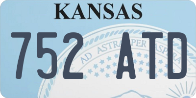 KS license plate 752ATD